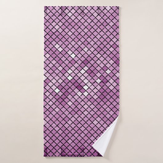 Abbilderhintergrund Kohlenstoff mit einem Rahmen f Badehandtuch (Badehandtuch)
