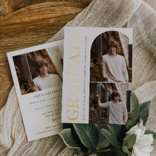 ABBILDSCHIRM ABSCHLUSS FOTO FOLIENEINLADUNG