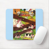 Abbildung 1905: Schweine und Hühner Mousepad (Mit Mouse)