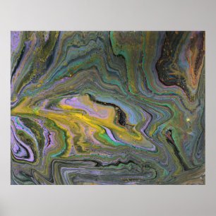 Abbildung 1 Abstrakte Acryl-Geode-Plakatdruck Poster