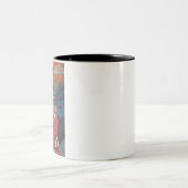 Abbildung 2: Frieden durch Kraft2 Zweifarbige Tasse (Mittel)