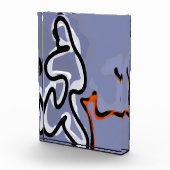 Abbildung: Abstrakt Blau, Orange, B & W Fotoblock (Rechts)