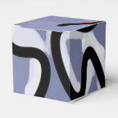 Abbildung: Abstrakt Blau, Orange, B & W Geschenkschachtel (Vorderseite)