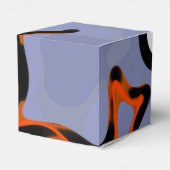 Abbildung: Abstrakt Blau, Orange, B & W Geschenkschachtel (Rückseite)