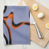 Abbildung: Abstrakt Blau, Orange, B & W Geschirrtuch (Viertel Falte)
