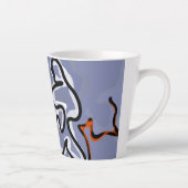 Abbildung: Abstrakt Blau, Orange, B & W Milchtasse (Rechts)