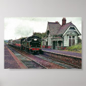 Abbildung alter Bahnhof Poster (Vorne)