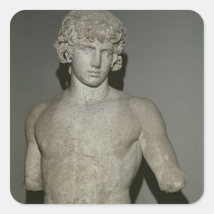 Abbildung Antinous nach 130 n. Chr. Quadratischer Aufkleber