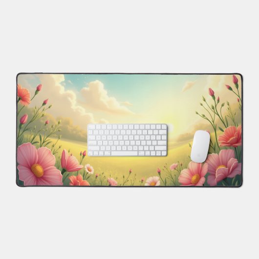 Abbildung auf einer Schreibtischmatte (Tastatur & Maus)