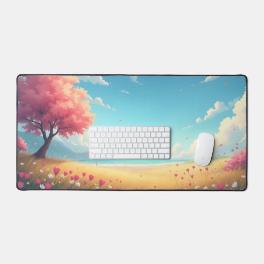 Abbildung auf einer Schreibtischmatte (Tastatur & Maus)