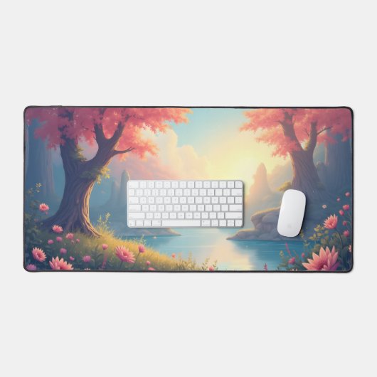 Abbildung auf einer Schreibtischmatte (Tastatur & Maus)