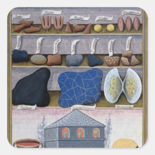 Abbildung aus dem "Buch der einfachen Arzneimittel Quadratischer Aufkleber