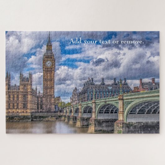 Abbildung: Big Ben & Westminster Bridge, London Puzzle (Horizontal)