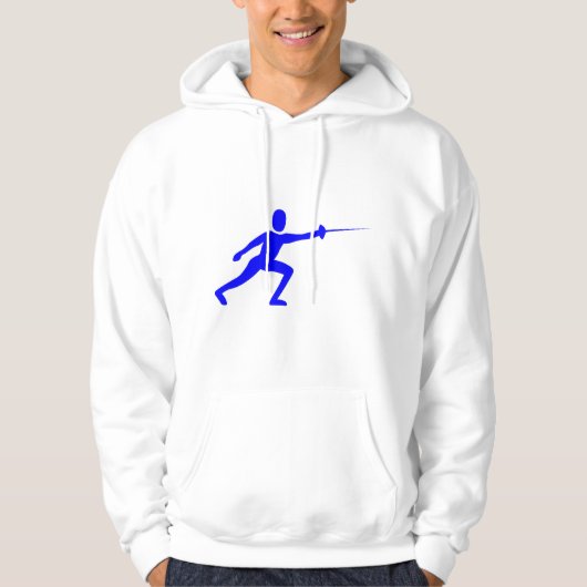 Abbildung: Blau Hoodie (Vorderseite)
