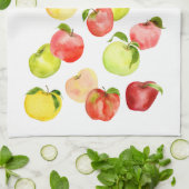 Abbildung der Ernte roter Äpfel Geschirrtuch (Gefaltet)