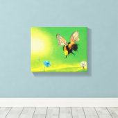 Abbildung der Hummel-Biene Leinwanddruck (Insitu (Holzboden))