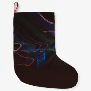 Abbildung der LED-Leuchten in verschiedenen Farben Kleiner Weihnachtsstrumpf