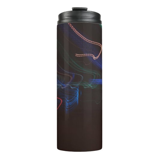 Abbildung der LED-Leuchten in verschiedenen Farben Thermosbecher (Vorderseite)