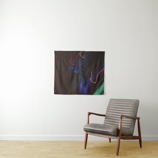 Abbildung der LED-Leuchten in verschiedenen Farben Wandteppich (Beispiel (Horizontal))