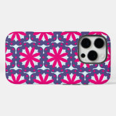 Abbildung der lila und rosa Blumenformen Case-Mate iPhone Hülle (Rückseite (Horizontal))