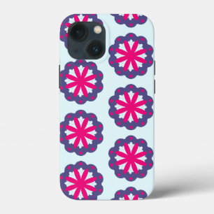 Abbildung der lila und rosa Blumenformen Case-Mate iPhone Hülle