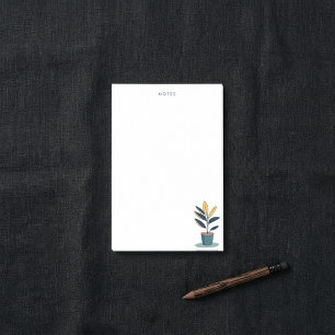 Abbildung der Pflanze von Minimalistischem Topf Post-it Klebezettel