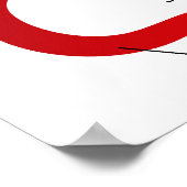 Abbildung der Zellstruktur einer Tierzelle Poster (Ecke)