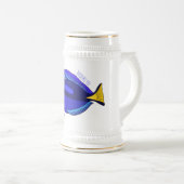 Abbildung des Blauen Tang-Cartoon Bierglas (VorderseiteRechts)