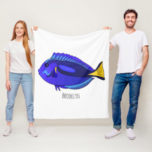 Abbildung des Blauen Tang-Cartoon Fleecedecke