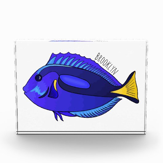 Abbildung des Blauen Tang-Cartoon Fotoblock (Vorderseite)