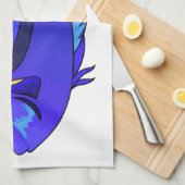 Abbildung des Blauen Tang-Cartoon Geschirrtuch (Viertel Falte)