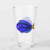 Abbildung des Blauen Tang-Cartoon Glas (Rückseite)