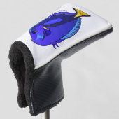 Abbildung des Blauen Tang-Cartoon Golf Headcover (3/4 Vorderseite)