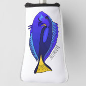 Abbildung des Blauen Tang-Cartoon Golf Headcover (Rotieren 90)