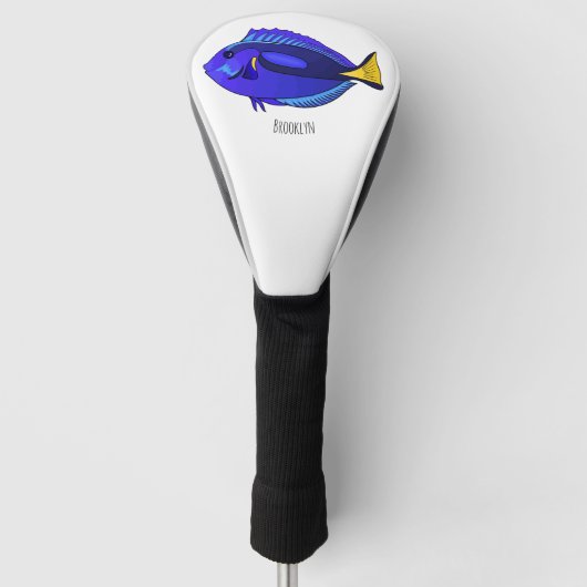 Abbildung des Blauen Tang-Cartoon Golf Headcover (Vorderseite)