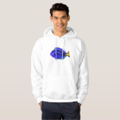 Abbildung des Blauen Tang-Cartoon Hoodie (Vorne ganz)