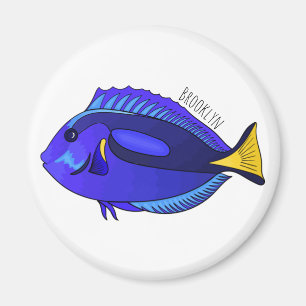 Abbildung des Blauen Tang-Cartoon Magnet