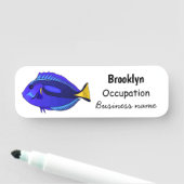 Abbildung des Blauen Tang-Cartoon Namensschild (Beispiel)