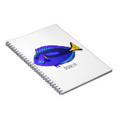 Abbildung des Blauen Tang-Cartoon Notizblock (Rechte Seite)