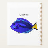 Abbildung des Blauen Tang-Cartoon Planer (Rückseite)