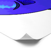 Abbildung des Blauen Tang-Cartoon Poster (Ecke)