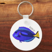 Abbildung des Blauen Tang-Cartoon Schlüsselanhänger (Vorderseite)