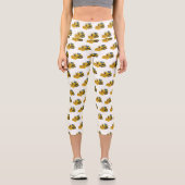 Abbildung des Bulldozer-Cartoon Capri Leggings (Vorderseite)