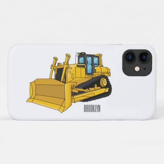 Abbildung des Bulldozer-Cartoon Case-Mate iPhone Hülle (Rückseite (Horizontal))
