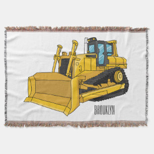 Abbildung des Bulldozer-Cartoon Decke