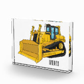 Abbildung des Bulldozer-Cartoon Fotoblock (Rechts)