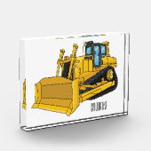 Abbildung des Bulldozer-Cartoon Fotoblock (Links)