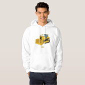 Abbildung des Bulldozer-Cartoon Hoodie (Vorne ganz)