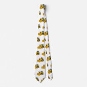 Abbildung des Bulldozer-Cartoon Krawatte (Vorderseite)