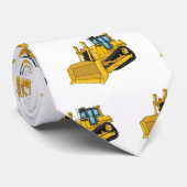 Abbildung des Bulldozer-Cartoon Krawatte (Gerollt)